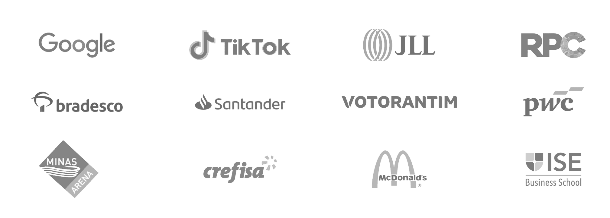 Logos de clientes da Cristal Dry Nexis